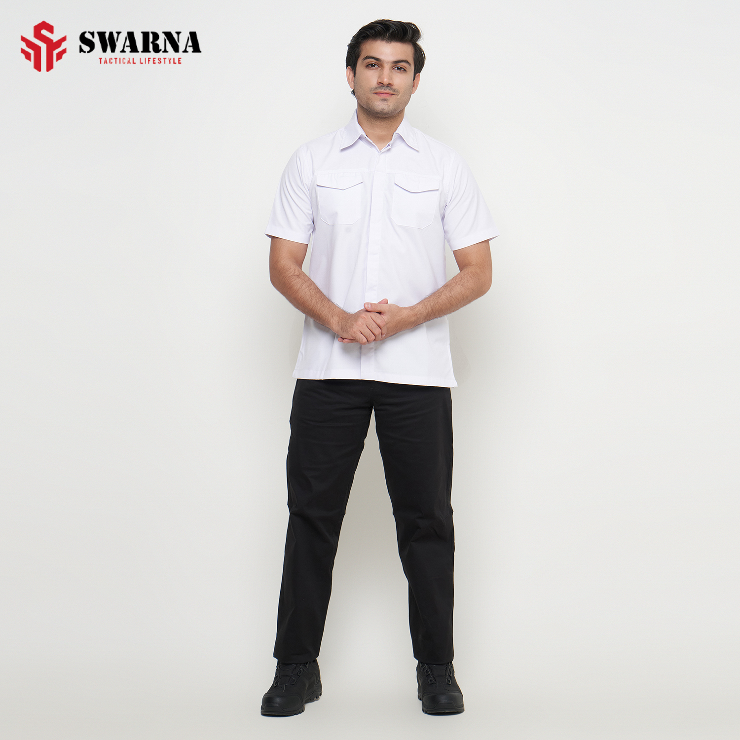 VANQUISH SHIRT SHORT WHITE L